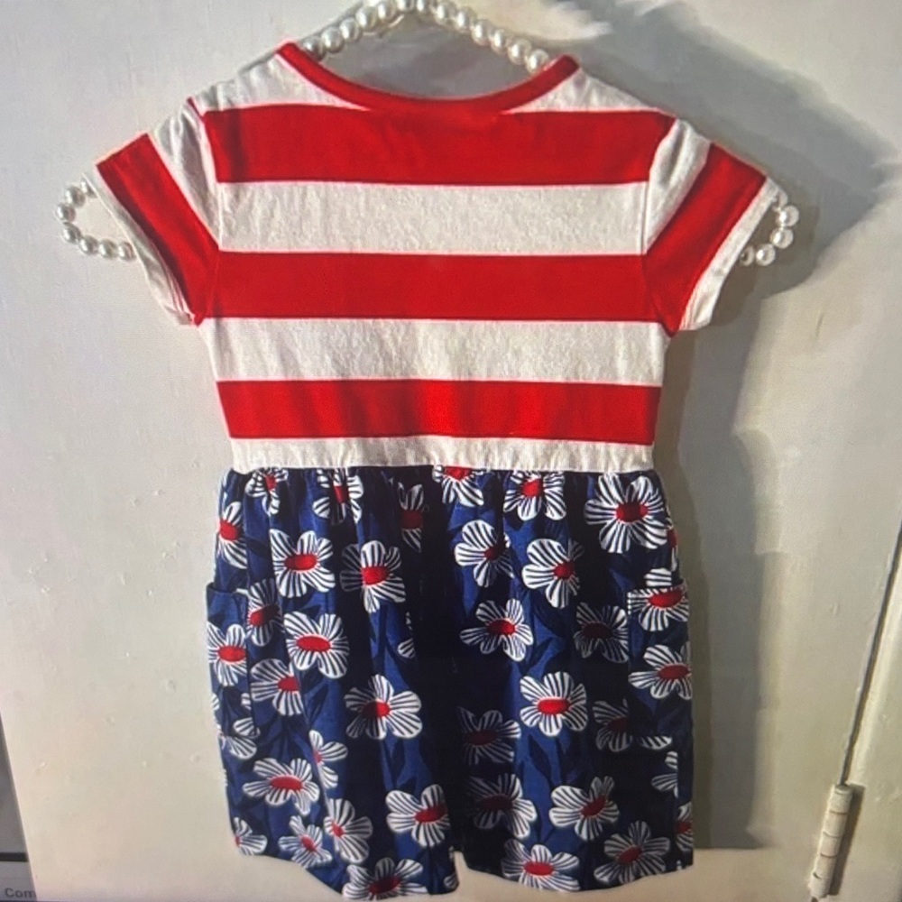 Hannah Andersson Americana Dress Lot 4 Nostalgic Primary Colors Kidcore Floral - Picture 10 of 16